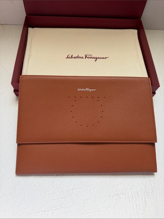 Salvatore Ferragamo Handbags - Salvatore Ferragamo Leather Envelope Clutch